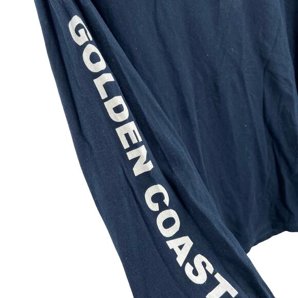 J. Galt Tee Golden Coast Blue Long Sleeve One Size Cotton - Picture 3 of 5